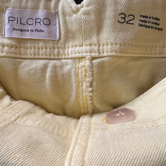 Anthropologie The Kit Regenerative Cotton Shorts by Pilcro Yellow Butter - Picture 15 of 16